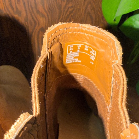 Women’s Suede Cognac Flat Booties - Picture 5 of 6